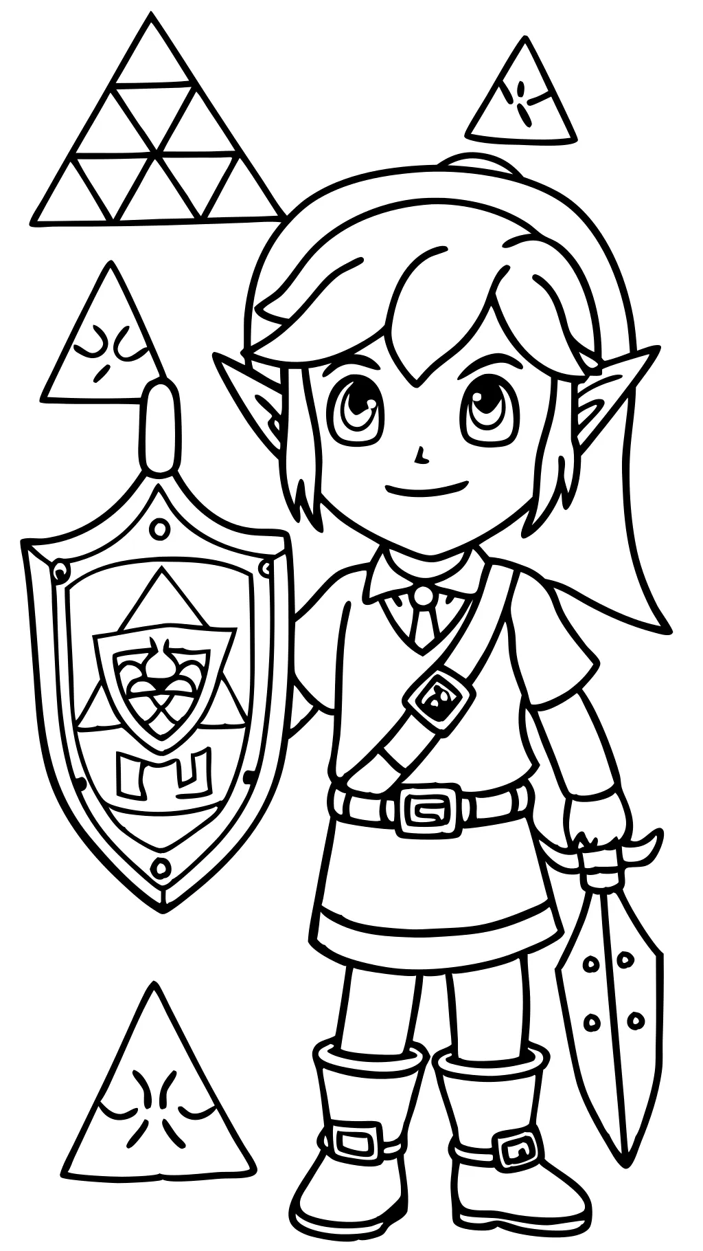 link coloring pages